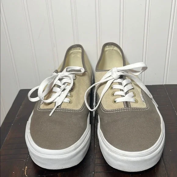 Vans Men's Color block tan and brown suede & fabric lace up sneakers - Picture 2 of 8